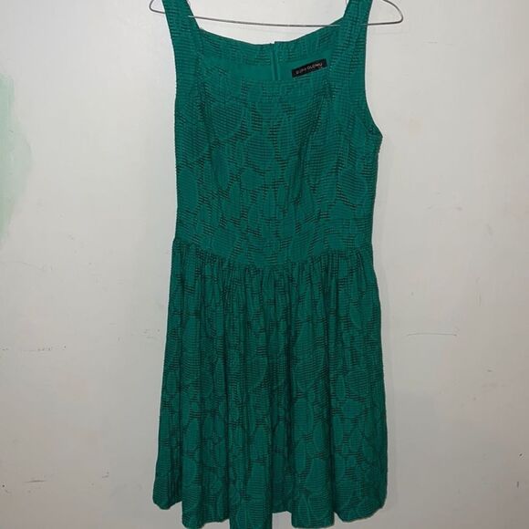 Duro Olowu Green Lined Dress Sz 6 - Picture 1 of 13